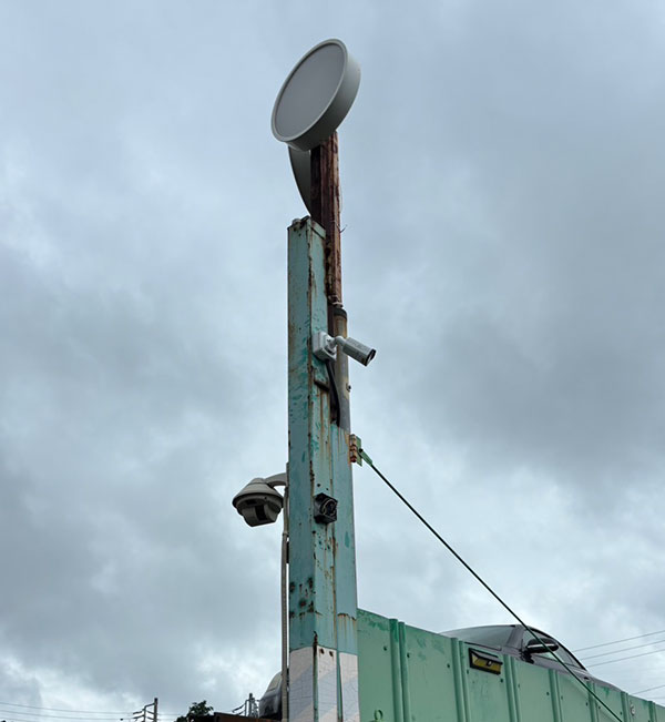 白井市 産業廃棄物処理業者 防犯カメラ設置