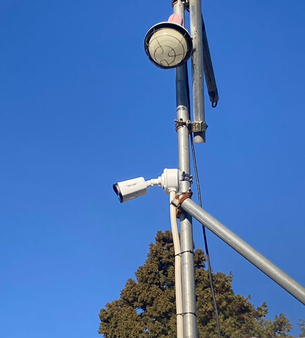 佐倉市ヤード 防犯カメラ設置