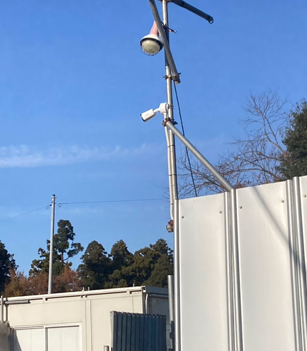 佐倉市ヤード 防犯カメラ設置