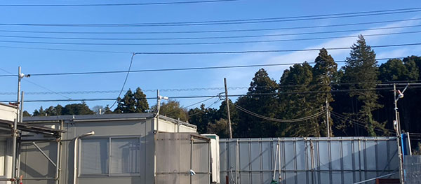 佐倉市ヤード 防犯カメラ設置