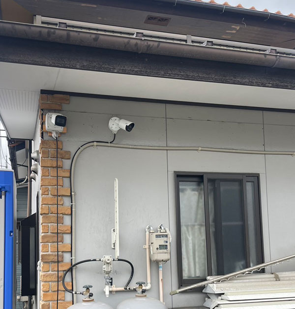高崎市 板金工場 防犯カメラ設置
