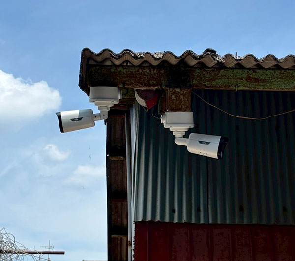 千葉市 ネジ工場 防犯カメラ設置