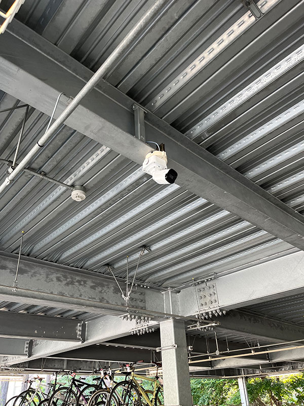 新宿区 駐輪場 防犯カメラ設置