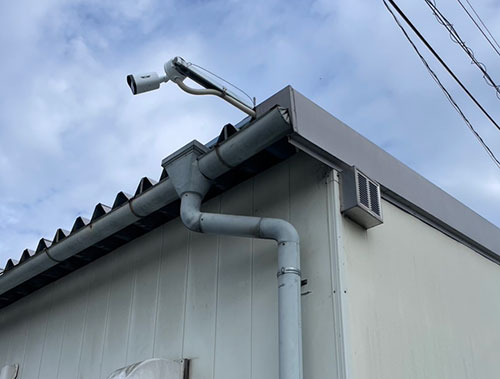 軒先への防犯カメラ設置 長野市